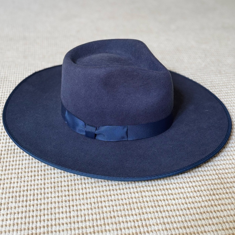 Lack of Color - Navy Wool Rancher Hat (S)